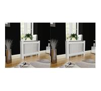 Cache-radiateurs Blanc MDF 112 cm - VidaXL