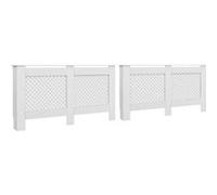 Cache-radiateurs Blanc VIDAXL - 152x19x81,5 cm MDF - 2 pcs
