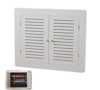 Cache-Radiateurs, Cache-Radiateur avec Système de Ventilation, Armoire Chauffante Murale, Double Porte avec Poignées, pour La Maison, Le Salon, La Chambre(60x80cm/24x32in)