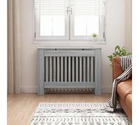 vidaXL Cache-Radiateur 2 pcs Marron (142-205) x 20.5 x 81.5 cm