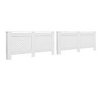 2x Cache-radiateurs 112x19x81,5 cm MDF Housse Salon Maison Intérieur vidaXL