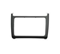 Cache-Radio Adaptateur Radio Kit De Cadre Réaménagement du Panneau Tableau Bord, D'autoradio 2 DIN, Plaque Frontale Garniture Audio Fascia pour VW pour Polo 2014-2017
