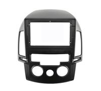 Cache-Radio Adaptateur Radio Kit Garniture Tableau Bord Audio 9 Pouces, Écran Panneau, Autoradio 2 Din, Cadre Fascias pour Hyundai pour I30 2008-2011, Adaptateur AT/MT