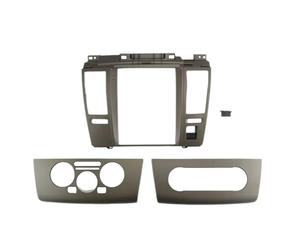 Cache-Radio Adaptateur Radio pour Nissan pour Tiida 2005-2010 Boîte Variable 2 Din Cadre De Voiture Fascia Radio Audio Tableau Bord Kit Montage Panneau 9.7 Pouces