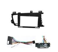 Cache-Radio Cadre Fascia D'autoradio pour Kia K5 pour Optima 2011-2015, Adaptateur De Câble d'alimentation Faisceau Câbles Panneau 9 Pouces (LHD RHD)