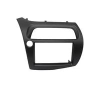 Cache Radio Façade D'autoradio 2 DIN avec CD Et Adaptateur pour Volant Gauche pour Civic Hatchback 2006-2011 WEFOLCC(Black,LHD)