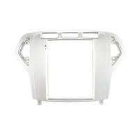 Cache Radio Façade D'autoradio 9,7 Pouces 2 DIN pour Ford pour Mondeo 2007-2010 Cadre Multimédia Lecteur Vidéo Navigation DVD Cadre D'autoradio(Argent)