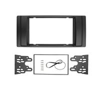 Cache Radio Kit De Garniture De Tableau Bord pour Autoradio Double DIN Lecteur CD/DVD Stéréo Cadre D'interface pour Série 5 E53 E39 WEFOLCC(173X98mm)