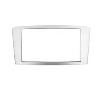 Cache Radio Kit De Montage Et D'installation Tableau Bord pour Autoradio Stéréo 2 DIN Façade D'autoradio DVD Cadre Protection pour Toyota pour Avensis 2002-2008 Façade Garniture(Argent,173x98mm)
