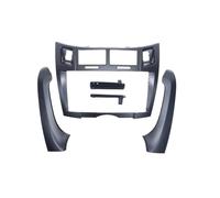 Cache Radio Kit De Montage pour Autoradio 2Din DVD CD Façade D'autoradio Stéréo Lecteur Radio pour Toyota pour Yaris pour Vitz pour Platz 2005-2011 WEFOLCC(Frame A Black)