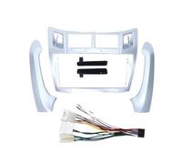 Cache Radio Kit De Montage pour Autoradio 2Din DVD CD Façade D'autoradio Stéréo Lecteur Radio pour Toyota pour Yaris pour Vitz pour Platz 2005-2011 WEFOLCC(Frame B Sliver)