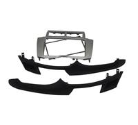 Cache Radio Kit De Montage pour Cadre De Façade D'autoradio 2 DIN pour Toyota pour Yaris pour Vitz pour Platz 2005 2006 2007 2008 2009 2010 2011 WEFOLCC(Argent)