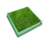 Cache-Regard décoratif en résine for jardinière, Cadre et Couvercle for Un Entretien et Une accessibilité faciles, idéal for Les écoles, Les Parcs et Les Jardins(Square 80 * 80CM/31.5 * 31.5IN)