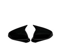 Cache rétro extérieur Pour Seat pour Leon pour Cupra Formentor 2020-2024 Paire de coques autocollantes, garniture décorative pour rétroviseur latéral(Bright black)