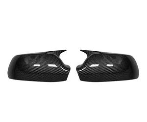Cache rétroviseur Pour Mazda 2 pour Demio 2002-2007 paire bâton sur capuchon de rétroviseur latéral garniture de décoration extérieure de voiture(Motif fibres carbone)