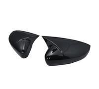 cache rétroviseur Pour Polo MK5 6C 6R 2009-2014 2015 2016 2017 ABS Rétroviseur Latéral Aile Couvercle Capuchons Garniture Coque Style Corne Boeuf Extérieur 2 Pièces(Carbon fiber pattern)