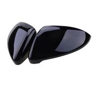 Cache Rétroviseur Pour VW Pour Golf 7 Pour MK7 2014 - 18 Couvercle Rétroviseur Latéral En Carbone Noir Et Blanc Accessoires Voiture Boîtier Remplacement Boîtier Rétroviseur(3Glossy Black Pair)