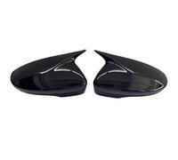 Cache RéTroviseur Pour VW Pour Jetta MK6 Pour Passat B7 Pour Scirocco Pour CC Pour Eos Coques De Rétroviseurs Et Enjoliveurs Latéraux Couvercle RéTroviseur(Noir brillant)