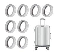 Cache Roue de Bagage - Lot de 8 Caches de Protection en Silicone, Housse Élastique Antichoc pour Roues de Valise | Équipement de Voyage Silencieux, Protecteur de Roue Durable pour Voyage D'affaires