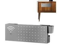 Cache Routeur - Organisateur Multifonctionnel à Montage Murale en Acier Carbone | Boîte De Stockage Pour Routeur Wifi - Pour Câble Internet Prise Réseau Protection Sortie Organisation Maison TV Bureau