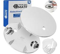 Cache Set avec Filtre à Cheveux pour écoulement de Douche, Ø 112 mm, Compatible avec Viega Tempoplex écoulement année de Construction 2001-2006, Couvercle ABS ASA chromé, Filtre à Cheveux