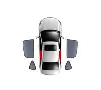 Cache Soleil Fenêtre Voiture Pour Citroen C5 Pour Aircross 2017-2024 Rideau Pare-brise Avant Et Arrière Pare-soleil Magnétique Voiture(4PCS Rear Trian)