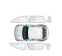 Cache Soleil Fenêtre Voiture Pour Mitsubishi Pour Outlander 2016-2025 Pare-brise Voiture Protection UV Pare-soleil Fenêtre(4pcs Car Door 22-25)