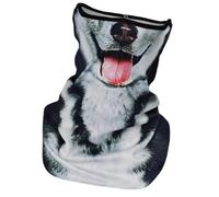 Cache-soleil pour le cyclisme - Cache-cou animal - Cache-cou - Écharpe de protection du visage respirante pour la pêche, la randonnée, le cyclisme, UPF50+, Husky, Refer to description