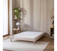 Cache-sommier coton jersey beige 110x190
