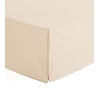 Cache-sommier 140 x 190 / 200 cm Housse sommier lit 140 cm - Couleur écru