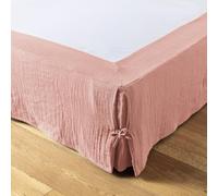 Cache-sommier 140 x 190 cm - Double Gaze de Coton 125 g/m² - Gaïa Rose Pêch | Double gaze ultra douce et aérienne