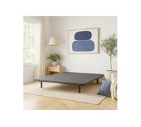 Cache-sommier 140x190 anthracite jersey pour cadre à lattes