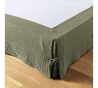 Cache sommier 140x190 cm Gaze de Coton Romarin
