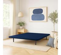Cache-sommier 140x190 marine jersey pour cadre à lattes - Bleu marine - Someo