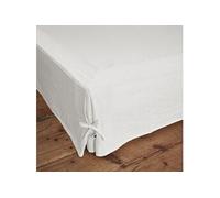 AltoBuy Margaux - Cache-Sommier 140x190cm Lin Lavé Coloris Craie