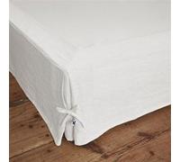 Cache-Sommier 140x190cm Lin Lavé Coloris Craie - MARGAUX - ALTOBUY Blanc G