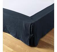 Cache-sommier 160 x 200 cm - Double Gaze de Coton 125 g/m² - Gaïa Minuit | Double gaze ultra douce & respirante