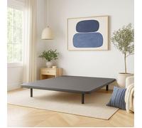 Cache-sommier 160x200 anthracite jersey pour cadre à lattes - Anthracite - Someo