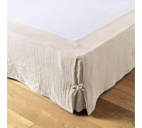 Cache sommier 160x200 cm Gaze de Coton Naturel