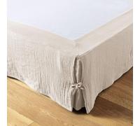 Cache sommier 160x200 cm Gaze de Coton Naturel