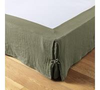 Cache sommier 160x200 cm Gaze de Coton Romarin