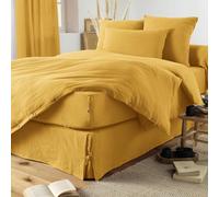 Cache sommier 160x200 cm Gaze de Coton Safran