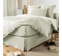 Cache sommier 160x200 cm Gaze de Coton Vert d'eau