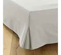 Cache-Sommier 200x200 Gris | 4 Volants de 30 cm | Qualité Hôtelière