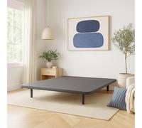 Cache-sommier 90x190 Anthracite Jersey pour Cadre à Lattes