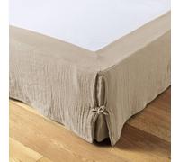 Cache sommier 90x190 cm Gaze de Coton Terra Ficelle