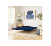 Cache-sommier 90x190 marine jersey pour cadre à lattes