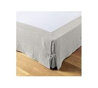 Cache-Sommier à Nouettes 180x200cm Gaze de Coton Nuage - OUREA -