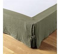 OUREA - Cache-Sommier à Nouettes 180x200cm Gaze de Coton Romarin - ACTOME