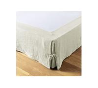 Cache-Sommier à Nouettes 180x200cm Gaze de Coton Vert d'Eau - OUREA -